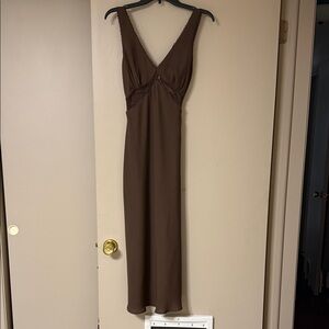 Wild Fable Brown Cut Out Dress